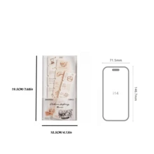 Vintage Tearable Label Stickers Twilight Label Collection Series, Long Paper Stickers, Suitable For Scrapbooking, Notebook DIY Collage Decoration, Aesthetic Handmade Decorative Stickers - one-size - View 6