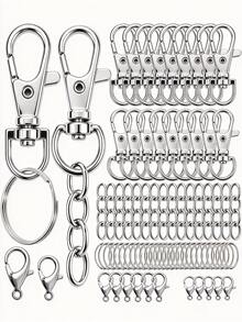 672pcs DIY Keychain Making Kit, Metal Hook Ring Chain Craft Set With 360° Rotating Snap Fastener, Can Make Zipper Pulls And Pendants, Wallet Making Materials, Suitable For DIY Handicrafts And Holiday Gifts - Dog Collar Set - View 1