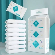 7pcs/1pack Suction Creative Geometric Pattern Portable Wet Wipes, Suitable For Daily Item Cleaning, Clothing Cleaning And Stain Removal, Kitchen Cleaning, Etc., Essential Wet Wipes For Home Travel, Christmas And New Year Gifts(Random Packaging Color) - Multicolor - View 7
