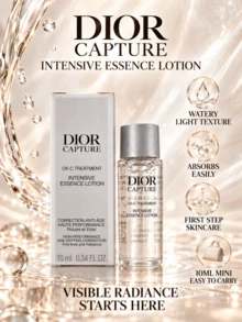 Dior Capture Totale Advanced Night Repair Serum, 10ml, tersedia dalam kemasan 1 atau 3 buah, menyegarkan dan mudah diserap, mencerahkan dan mengurangi garis-garis halus, cocok untuk semua jenis kulit, dan ideal untuk dibawa bepergian. - Air Esensi - View 7