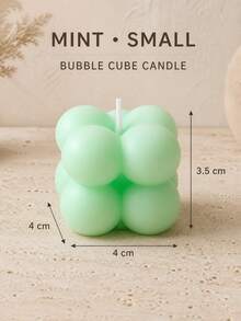 1pc Creative Spherical Soy Wax Cube Aromatherapy Candle, High-End Wedding Favor, Handmade Creative Decor, Atmospheric Shaped Scented Candle, Home Candle Holder Decoration - Multi-fragrance - View 13