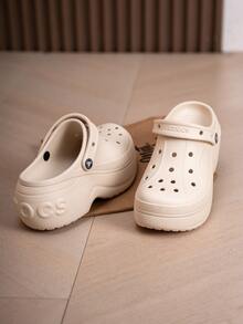 Crocs Men's And Women's Slippers, Bella Clog Outdoor Sandals, 210062-11S - Winter White - View 3