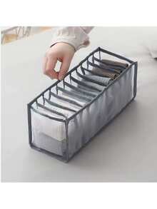 1pc Foldable Fabric Underwear Storage Box, 11-Compartment Multi-Function Organizer, Suitable For Socks, Bras And Clothing, Fit For Closet, Cabinet, Shelf And Home Storage - Multicolor - View 13