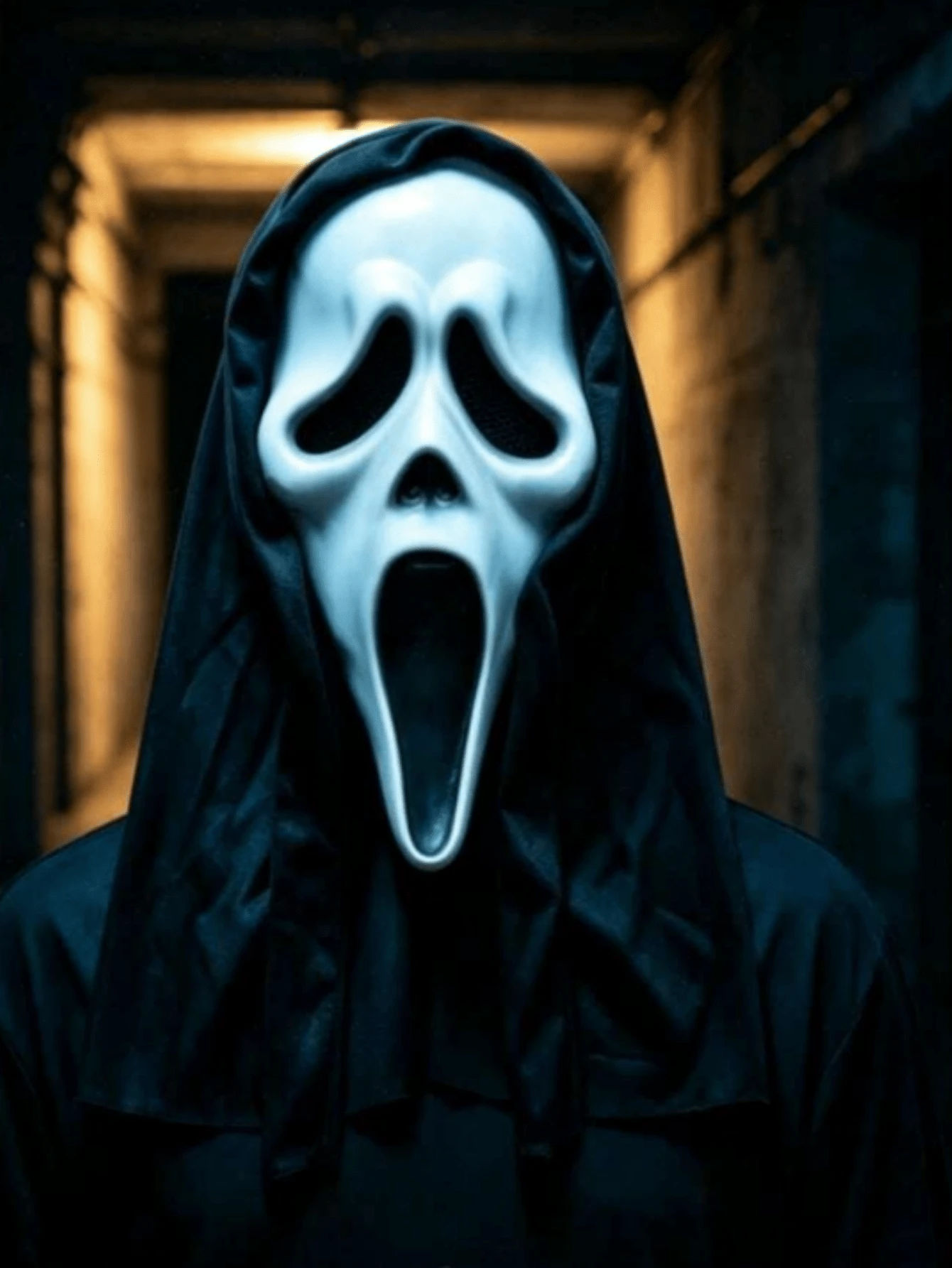 Scream Mask - Realistic Design, Premium Latex Material, Killer Cosplay Prop, Perfect For Halloween, Parties, Carnivals, And Stage Performances, An Ideal Holiday Gift For Friends And Family - Multicolor - View 1