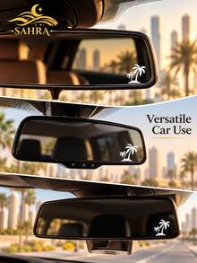 SAHRA 2pcs Coconut Tree Car Stickers, Tropical Palm Tree Pattern Decals, Decorative Vinyl Stickers For Car Body, Window, Stylish Auto Exterior Decor For Vehicle Modification - Multi-color - View 6