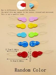 [10pcs/Pack]Gourd-Shaped Needle Threaders, 5 Colors Available, Colorful Gourd-Shaped Handle With Metal Threading Wire, Fast And Effortless Threading, Suitable For Sewing Needles, Embroidery Needles, Cross-Stitch Needles And More, Universal Accessory For Home Sewing, Handicrafts And Professional Sewing - Gourd Threader - View 10