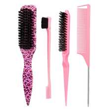 Set Perlengkapan Penataan Rambut Wanita - Termasuk Sisir Motif Leopard, Sisir Penghalus untuk Rambut Kusut dan Berantakan, dan Sisir Penata untuk Kuncir/Sanggul Rapi dan Menata Jambang (Dengan Desain Gigi Sisir), Alat Penataan Rambut Penting untuk Tampilan yang Rapi. - MultiWarna - View 15