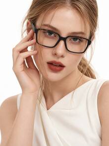 Blue Light Filtering Glasses, Modern Minimalist Design, Comes With Glasses Case; Can Reduce And Filter Blue Light Emitted From Screens, Perfect For Computer Users, Indoor Office And Short-Term Outdoor Use. - Glasses [Minimalist Modern Style] - View 3