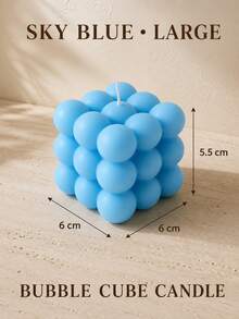 1pc Creative Spherical Soy Wax Cube Aromatherapy Candle, High-End Wedding Favor, Handmade Creative Decor, Atmospheric Shaped Scented Candle, Home Candle Holder Decoration - Multi-fragrance - View 19