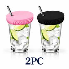 1/4/8 Pcs Reusable Drink Cup Lids, With Perforated Design, Good Elasticity, Suitable For Various Cup Types, Elastic Cocktail Cup Mouth Protector, Suitable For Party Drinks, Outdoor And Nightclub Drink Protection - Multicolor - View 13