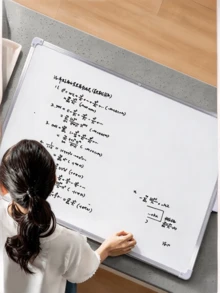 Double-Sided Hanging Magnetic Whiteboard, Aluminum Alloy Frame, Easy To Write & Wipe Memo Board, Wall Mounted Design, Reusable Writing Without Residue, Suitable For Family Message Reminders, Workstation Plan Recording, Simple Store Notices - Multiple Specifications - View 1