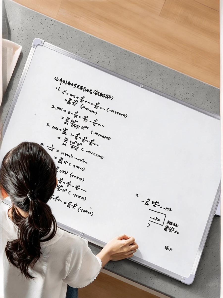 Double-Sided Hanging Magnetic Whiteboard, Aluminum Alloy Frame, Easy To Write & Wipe Memo Board, Wall Mounted Design, Reusable Writing Without Residue, Suitable For Family Message Reminders, Workstation Plan Recording, Simple Store Notices - Multiple Specifications - View 1