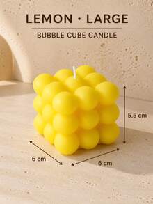 1pc Creative Spherical Soy Wax Cube Aromatherapy Candle, High-End Wedding Favor, Handmade Creative Decor, Atmospheric Shaped Scented Candle, Home Candle Holder Decoration - Multi-fragrance - View 18