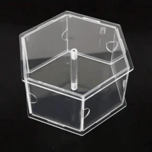 Creative Acrylic Hexagon DIY Photo Frame Cake Stand Wedding Birthday Party Cake Tier Separator Cake Tray - Multicolor - View 7