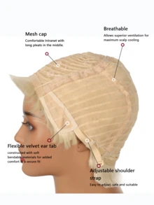 Pixie Cut Wigs Synthetic Short Pixie Haircut Wig With Bangs Glueless Layered Wig Wavy Wigs For Women,Natural Daily Use Hair Wig - Multicolor - View 4