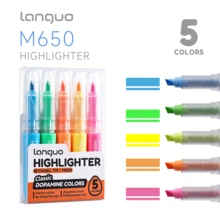 5 Colors 1 Set Total 20 Colors Liquid Ink Glitter Fluorescent Highlighter Pen Set, Student Drawing Marking Highlighting Colored Fluorescent Pens, Glitter, No Powder Drop, No Bleed Through, Vibrant Colors, Suitable For Marking, Note-Taking, Journaling, Back To School Stationery - Glitter Highlighter Set - View 15