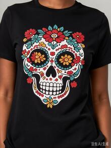 Women T-Shirts - Black - View 2