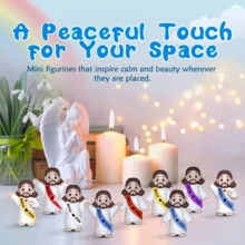 30/10/1pc Mini Figurines, Mini Statues, Adult Mini Statues, Easter Egg Fillers, Hide And Seek, Sunday School Party Favors (Random Color) - Multicolor - View 5