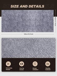 1pc Self-Adhesive Cat Scratching Board, 78.7 X 15.8 Inches, DIY Climbing Cat Scratching Board, Sofa Protector Pad, Prevent Cat Scratching, Suitable For Sofa, Wall And Furniture. - Multicolor - View 12