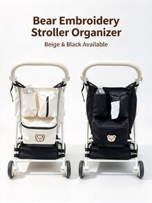 Multifunctional Portable Stroller Hanging Bag Wear Resistant Large Capacity Multi Compartment Storage Organizer For Baby Travel Essentials 1PC - Multicolor - View 4