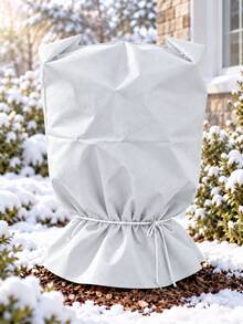 Winter Plant Protection Cover With Side Zipper And Drawstring Bottom, Wide Opening Garden Plant Sleeve For Potted Shrubs, Trees And Backyard Winter Landscape Decor, Seasonal Outdoor Yard Accessory - Multi-color - View 11