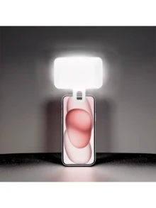 Portable Selfie Fill Light With Clip, Suitable For Mobile Phone Cameras, Video Conferencing Dedicated LED Fill Light, 3 Lighting Modes, Rechargeable, Portable, Suitable For Laptops/Phones/Tablets/Zoom Calls/Makeup, Suitable For Selfies And Live Streaming, Portable Fill Light - A - View 2