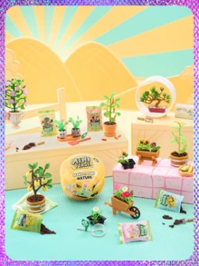 MGA Entertainment MGA's Miniverse Make It Mini Nature Series 3 Mini Collectibles, Mystery Blind Packaging, DIY Botanical Flower Plant Replica, Surprise Unboxing Gift, Desktop Mini Decor - Multicolor - View 3