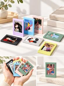 30pcs 3-Inch Mini Classic Vertical Photo Frames, Simple Colorful Creative Photo Frame Stands, Party Holiday Gifts (Non-Magnetic) - Multi-color - View 1