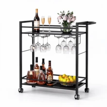 Bar & Serving Carts - Black - View 1