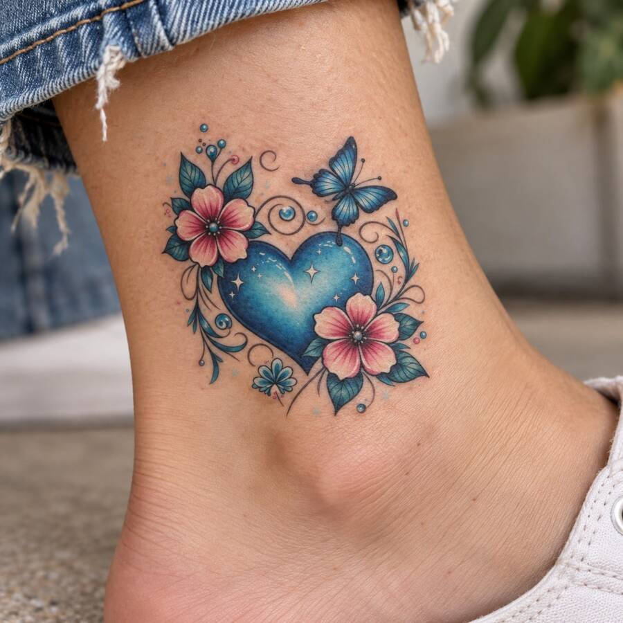 1pc Waterproof Anti-Rub PVC Realistic Butterfly Tattoo Sticker, Suitable For Daily Wear - Multicolor - View 1