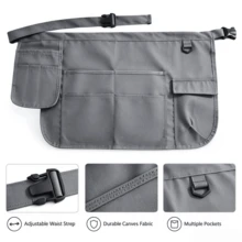 Adjustable Multi-Pocket Waist Tool Apron, Heavy Duty Canvas Gardening Work Hip Bag Apron, Suitable For Gardening, Handicrafts, Woodworking - Multicolor - View 8