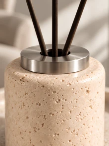 1pc Modern Art Aromatherapy Bottle, Dual-Use Reed Diffuser & Fragrance Stone Container, Multiple Colors Available, Creative Home Fragrance Decor Gift - D - View 6