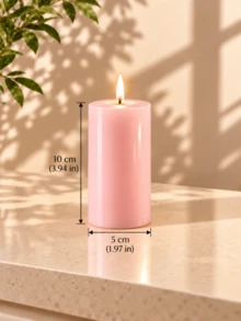 7/6/5/4/3pcs (1 Set) Pink Pillar Candles, Multiple Sizes Set Combination, Home Decor, Suitable For Home Decoration Living Room Bedroom Dining Table Entryway Counter Wedding Scene Arrangement, Tabletop Center Decoration, Holiday Scene Center Arrangement, Candle Enthusiasts, Photographer Props. - Minimalist Pillar Candle - View 18