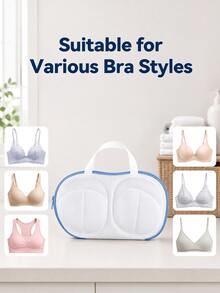 1pc Sturdy Lingerie Laundry Bag - Mesh Washing, Zipper Closure, Suitable For Delicate Clothing, Round Design, Woven Material - View 4