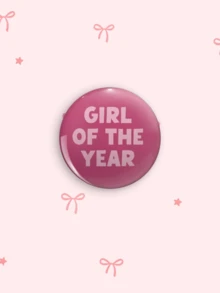 1pc/6pcs 4.4cm Y2K Pink Fun Pattern Button Badge,Inspirational Slogan & Pink Leopard,Bag Charm Clothing Accessory,Fun Gift For Friends, Family, Teachers And Classmates,Perfect For Halloween And Christmas - Multicolor - View 7