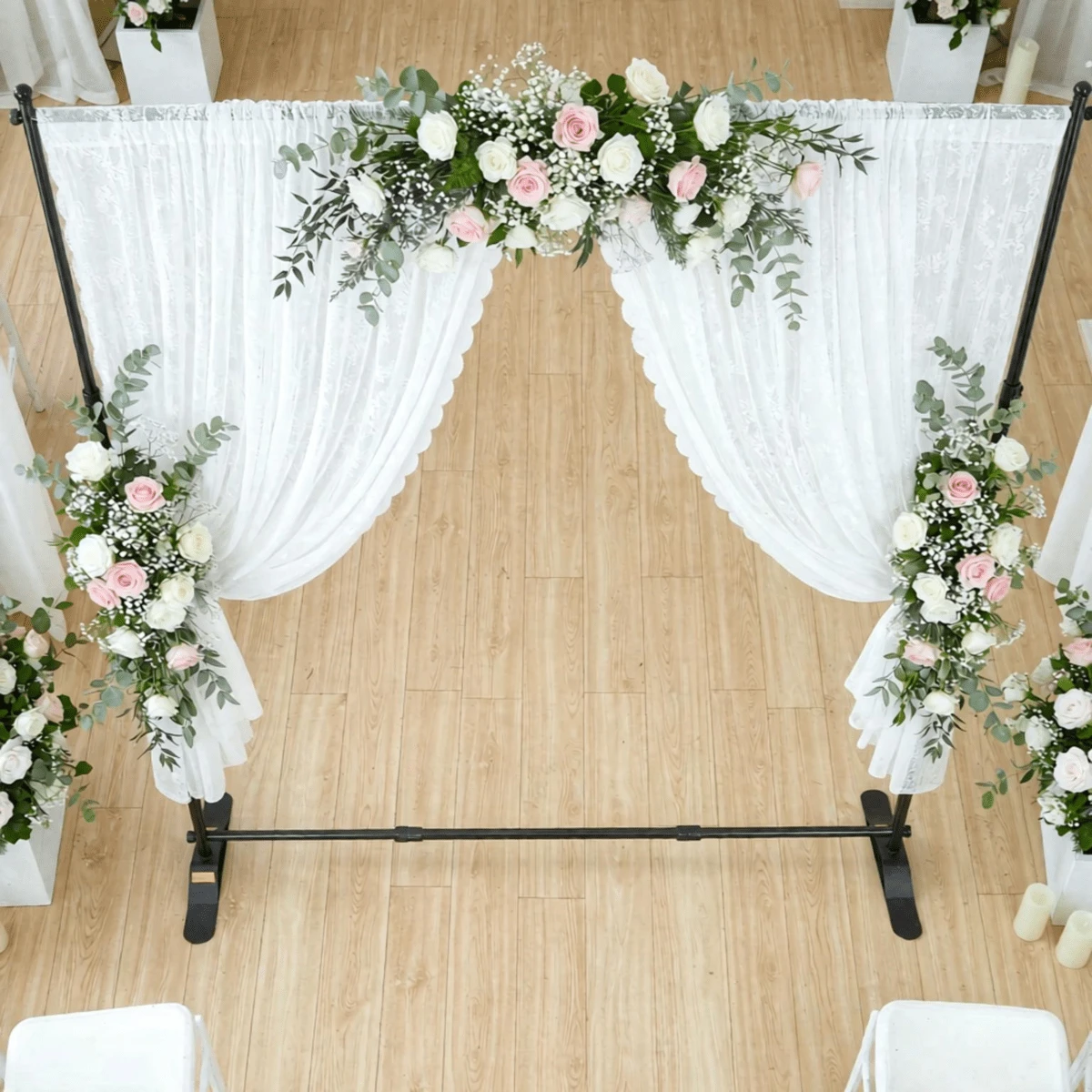Adjustable Telescopic Banner Stand Retractable Backdrop With Carrying Bag For Events And Photography On-Site - 1 - View 1