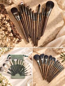 Professional Makeup Brush Set, Soft Dense Face And Eye Cosmetic Brushes For Foundation, Powder, Blush, Contour, Highlighter, Eyeshadow, Concealer, Eyeliner And Blending, Multi-Purpose Beauty Brush Kit For Full Face Makeup, Daily Use, Home And Travel - Multicolor - View 3