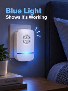 SMEGGEMS Ultrasonic Intelligent Frequency Conversion Insect Repellent, The Shell Is Made Of ABS Material, Physical Insect Repellent, And Low-Consumption, Silent And Low-Noise, Can Repel A Variety Of Pests - White - View 6