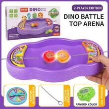 1pc-Dinosaur Battle Top Arena - Multiplayer Spinning Launcher Game, Interactive Collision Combat Toy With Scoreboard, Dinosaur Party Gift For Kids, Hand-Eye Coordination & Reaction Training - Multicolor - View 6