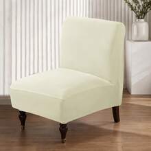 Armless Sofa Chair Cover, Removable & Washable Spandex Fabric Armless Chair Sofa Protector Slipcover For Living Room Dining Room - Multicolor - View 10