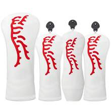 White Golf Club Head Cover: , Waterproof Golf Accessory Club Protection Cover, Providing The Best Protection For Golf Club The Best Choice For Gifting - White - View 2