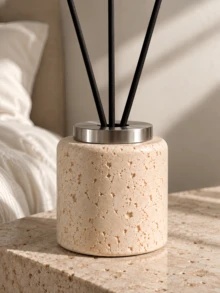 1pc Modern Art Aromatherapy Bottle, Dual-Use Reed Diffuser & Fragrance Stone Container, Multiple Colors Available, Creative Home Fragrance Decor Gift - D - View 2