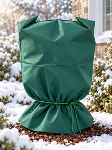 Winter Plant Protection Cover With Side Zipper And Drawstring Bottom, Wide Opening Garden Plant Sleeve For Potted Shrubs, Trees And Backyard Winter Landscape Decor, Seasonal Outdoor Yard Accessory - Multi-color - View 12