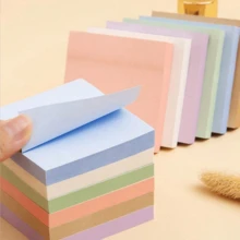 6 Packs Morandi Color Sticky Notes, 7.5 X 7.5 Cm (3 X 3 Inches), Suitable For Home, Office And Notebooks, 50 Sheets Per Pack - one-size - View 1