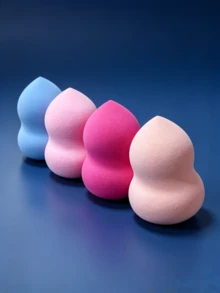 4Pcs Gourd Makeup Sponge Blender Set, Soft Beauty Foundation Blending Sponge, Random Color - Multicolor - View 6