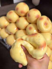 1 Crispy Squeeze Decompression Toy Dynamic Potato Squeeze Toy Suitable For Stress And Anxiety Relief TPR Material Sensory Fidget Toy Slow Rebound Multi-Color Desktop Decoration Office Gift - Multicolor - View 2