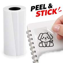 Transparent Self-Adhesive Thermal Paper Roll - 57mm X 2.5m, Compatible With Most Mini Printers | Create Receipts And Labels Without Batteries, Office Supplies, Clear Printing, Self-Adhesive Backing, Smooth Surface, Printers, Retail Stores - View 3