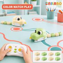 unilabo Remote Control Big Eye Snake Toy, Remote Control Animal Snake Shaped Toy Car With Sound And Light Effects, Classic Snake Eating Game, Interactive Racing Toy, Suitable For Party Favors, Back To School, Travel, Classroom Rewards, Birthday Gifts, Halloween - Multicolor - View 7
