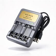 Cargador Kim MS-574A para baterías AA y AAA, compacto, práctico y de uso diario. - Aleatorio - Ver 3