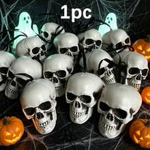 5pcs Halloween Skull Mini Skulls, Halloween Party Decoration Props, Desktop Decor - Multicolor - View 9